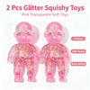 Glitter Squishy Fidget Toy - Slow Rebound Stress Relief for Kids and Adults