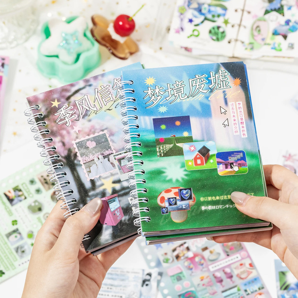 Decorative Time Reshaping Sticker Sheets for Scrapbooking & DIY Crafts