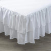 Two-Layer Ruffled Crib Bed Skirt for Standard and Toddler Beds