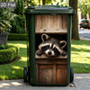 Raccoon Wheelie Bin Decal - Waterproof Outdoor Sticker