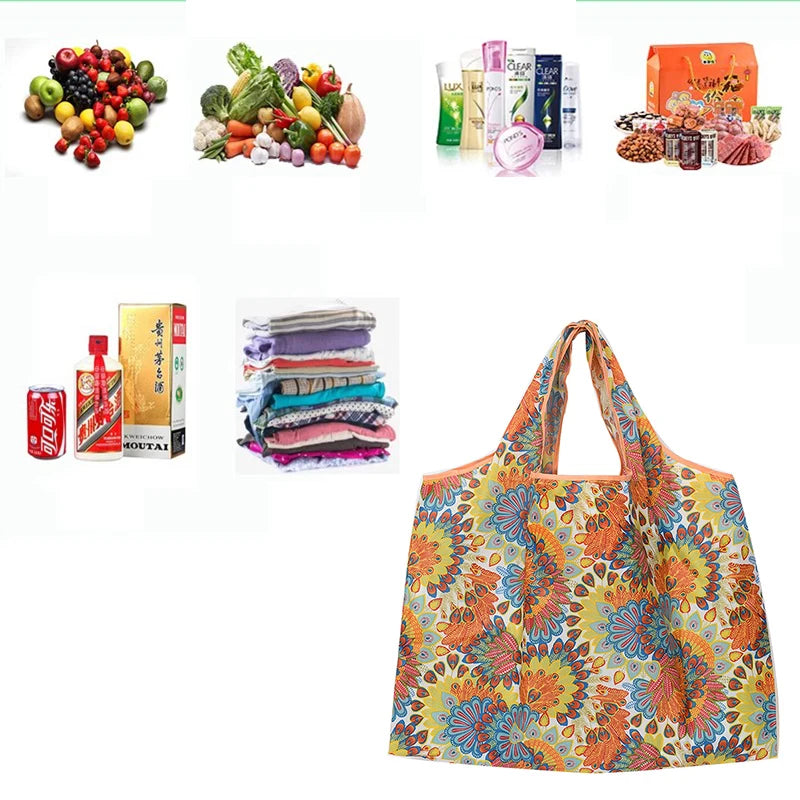 Foldable Shopping Tote Bag with Large Capacity