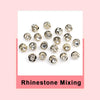 Pearl Rhinestone Brooch Pins with Secure Clasp (Set of 10)