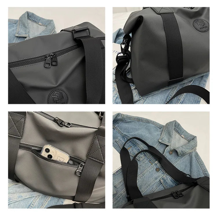Versatile Large-Capacity Travel Duffel Bag with Water-Resistant Oxford Fabric