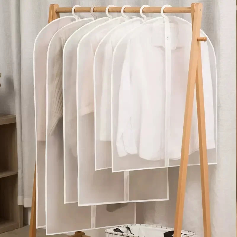 Washable Garment Storage Bags with Clear Window – Dustproof Hanging Covers for Dresses, Suits & Coats