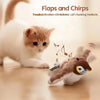 Interactive Chirping Bird Plush Toy for Cats