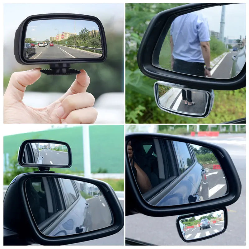 360-Degree Rotating Blind Spot Mirror for Cars