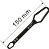 A black universal adjustable Torx wrench with a 3-8 and 8-17mm opening, shown against a white background.