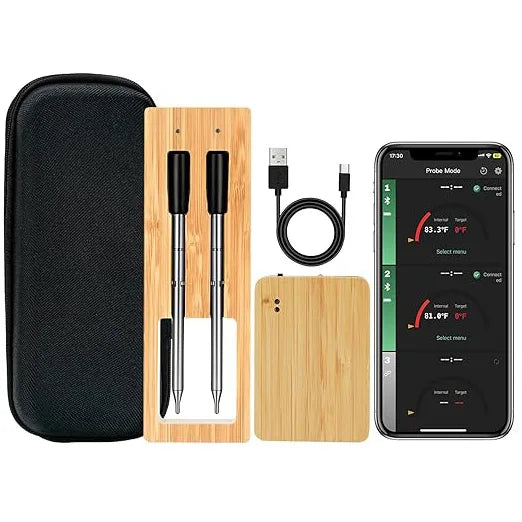 Bluetooth Fleischthermometer mit doppelten Sonden