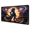 Fantasy Card Playmat with Rabbit Archer & Raccoon Design