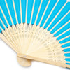 Classic Bamboo Folding Fan with Blank Canvas Design