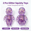 Glitter Squishy Fidget Toy - Slow Rebound Stress Relief for Kids and Adults