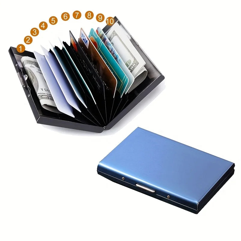 Slim RFID Blocking Metal Card Holder Wallet