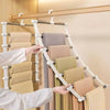 Foldable Multi-Layer Pants Hanger with Non-Slip Clips
