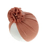 Baby Cotton Turban Hat with Blossom Knot