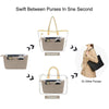 Felt Handbag Organizer with Detachable Key Chain