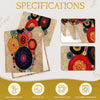 Polka Dot Round Table Runner - Bohemian Style Decor for Indoor and Outdoor Use