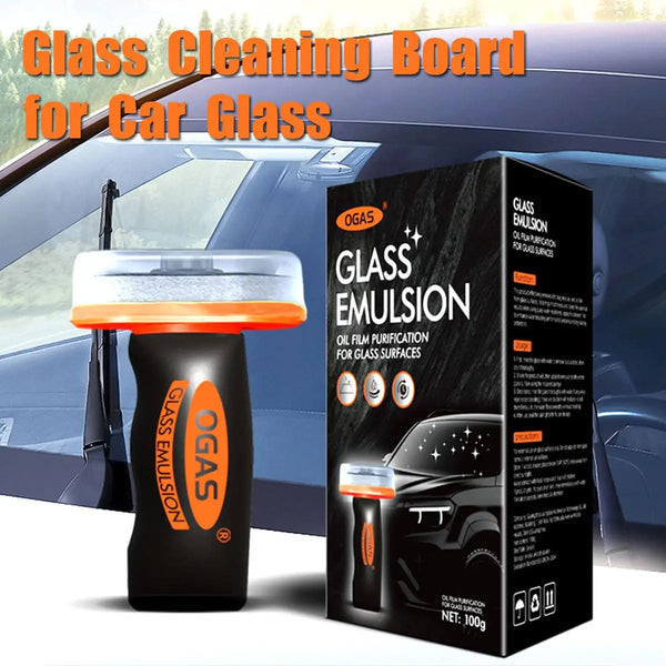 Roll-On Glass Oil Film Remover with Cleaning Pad