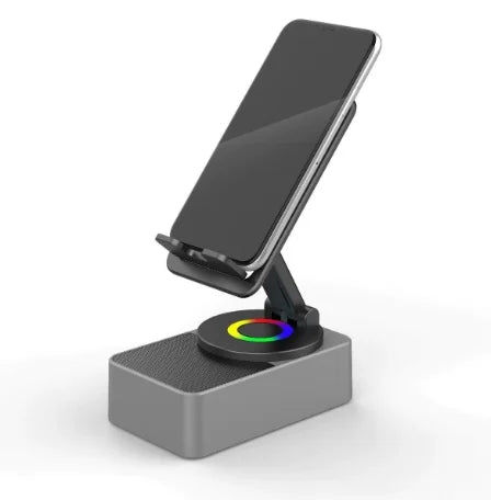 Wireless Bluetooth Speaker with Phone Stand and Built-in 1200mAh Power Bank