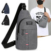 Men's Waterproof Canvas Waist Pack with Adjustable Strap