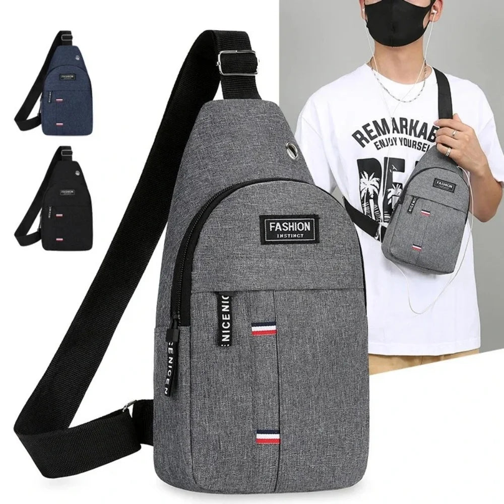 Men's Waterproof Canvas Waist Pack with Adjustable Strap