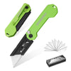 Folding Utility Knife 3-Pack with Quick-Change Blades and Belt Clip