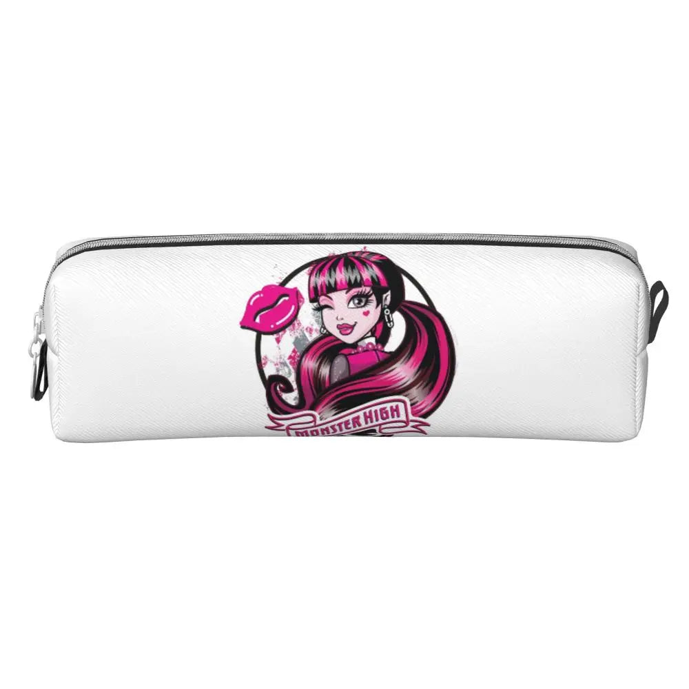 Monster High Pink Pattern Pencil Case