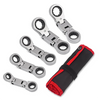 Stubby Ratcheting Wrench Set with Flex Heads (5-Piece Metric)