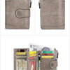 Vintage RFID-Blocking Tri-Fold Wallet with Ample Storage