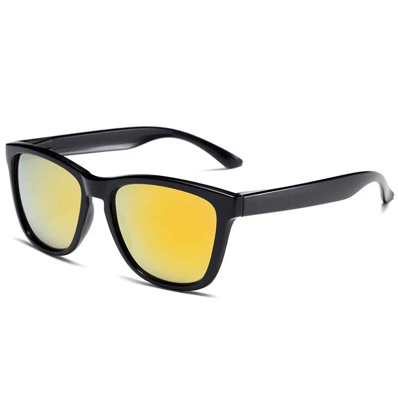 Retro Clear Frame Sunglasses with UV400 Protection