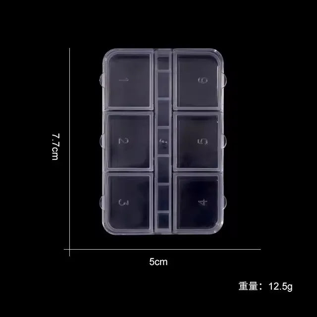 Clear 28-Slot Craft Organizer for Nail Art, Jewelry, and Small Supplies
