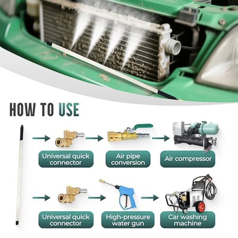 High-Pressure Radiator Flush Cleaning Wand