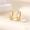 Cubic Zirconia Hoop Earrings