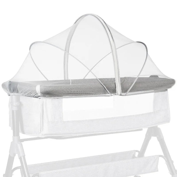 Breathable Bassinet and Travel Crib Cover with Zipper