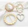 Crystal Rhinestone Scarf Ring Clip for Shirts and Scarves