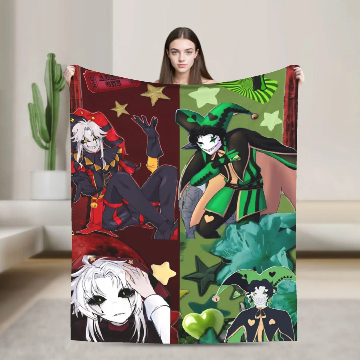 Cozy Circus Throw Blanket – Soft Fleece Plush for Year-Round Comfort
