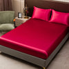 Luxury Satin Bedding Set with Fitted Sheet and Pillowcases
