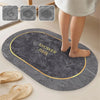 Ultra-Absorbent Diatomite Bath Mat with Non-Slip Rubber Base