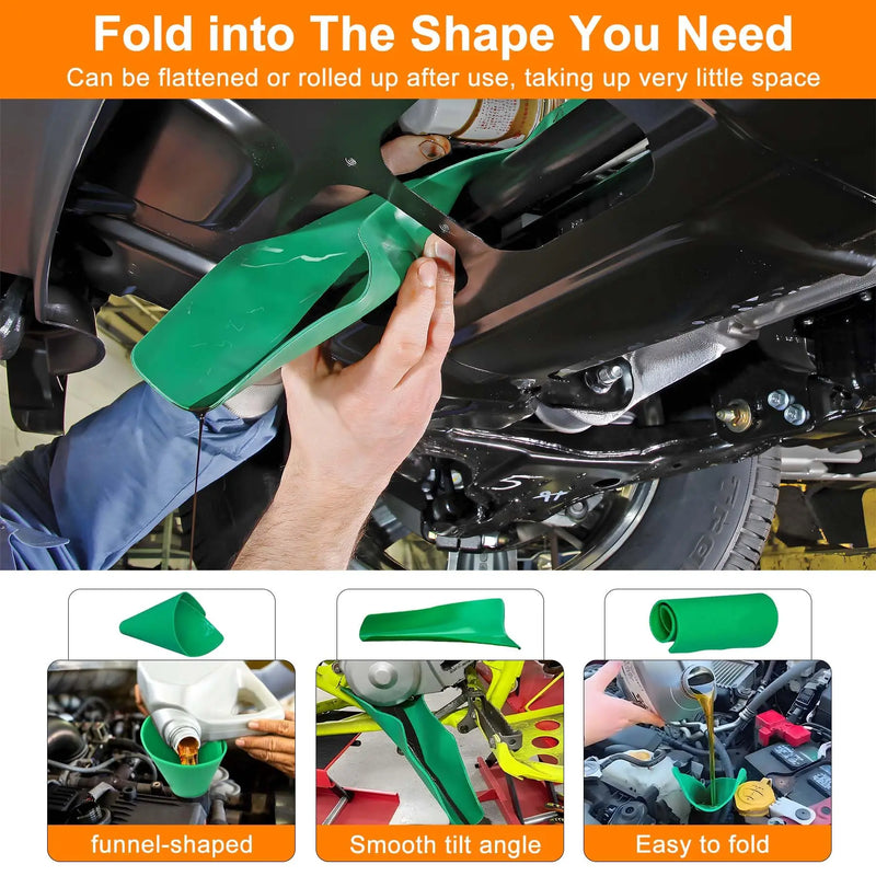Flexible Foldable Oil Funnel