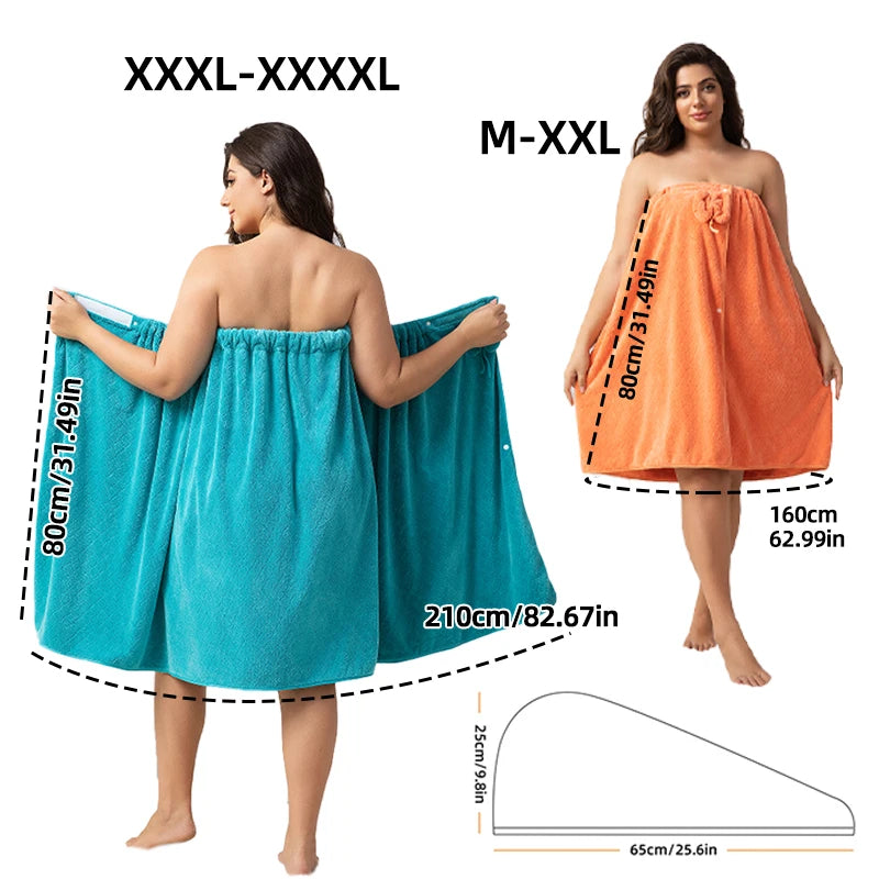 Adjustable Bath Skirt and Shower Cap Set