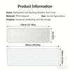 White PEVA material dust cover for refrigerator and washing machine with storage pockets