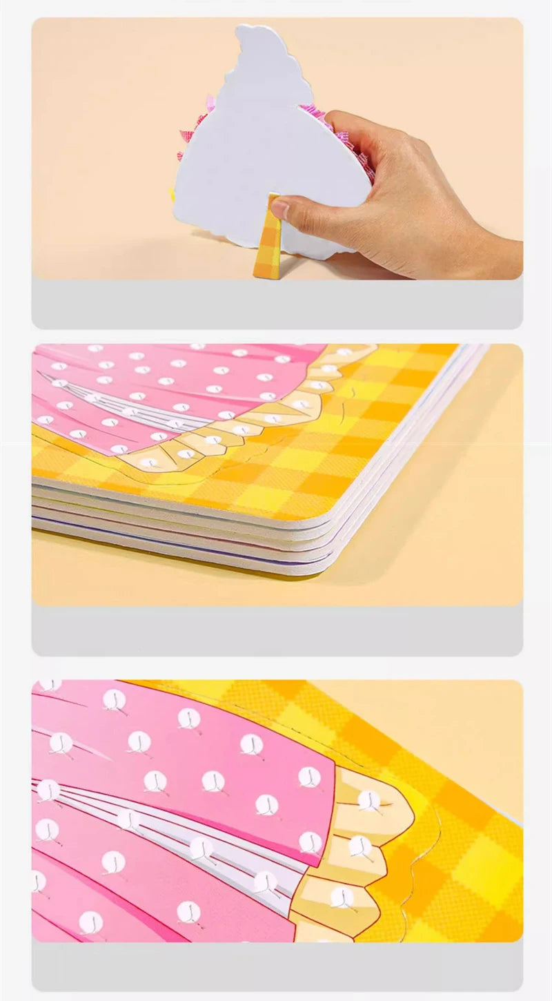 Rainbow Paper Puncture Painting Craft Kit for Kids