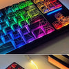 Black Spider Side-Printed Translucent Keycaps for Mechanical Keyboards