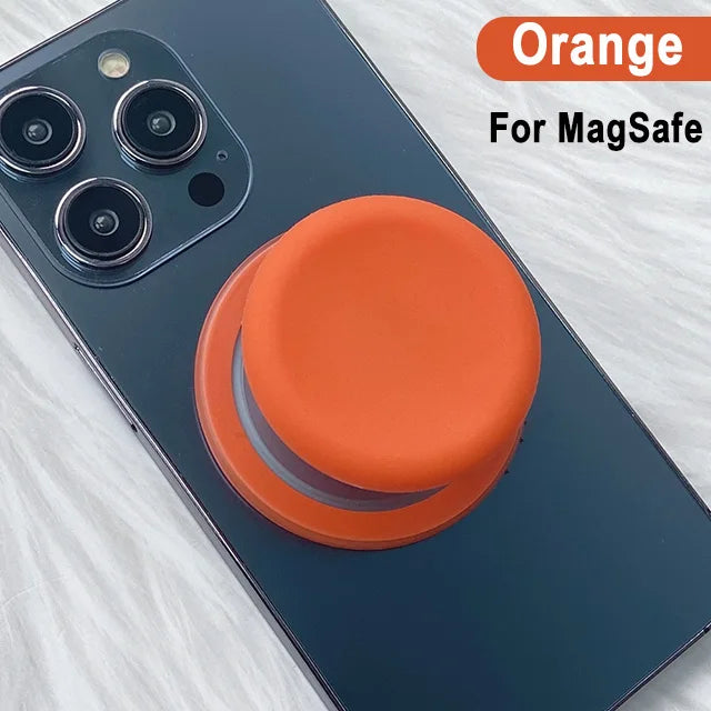 Magnetic Phone Grip and Stand with Silicone Cover