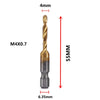 Metric Thread Tap Set - Titanium Coated HSS Drill Bits