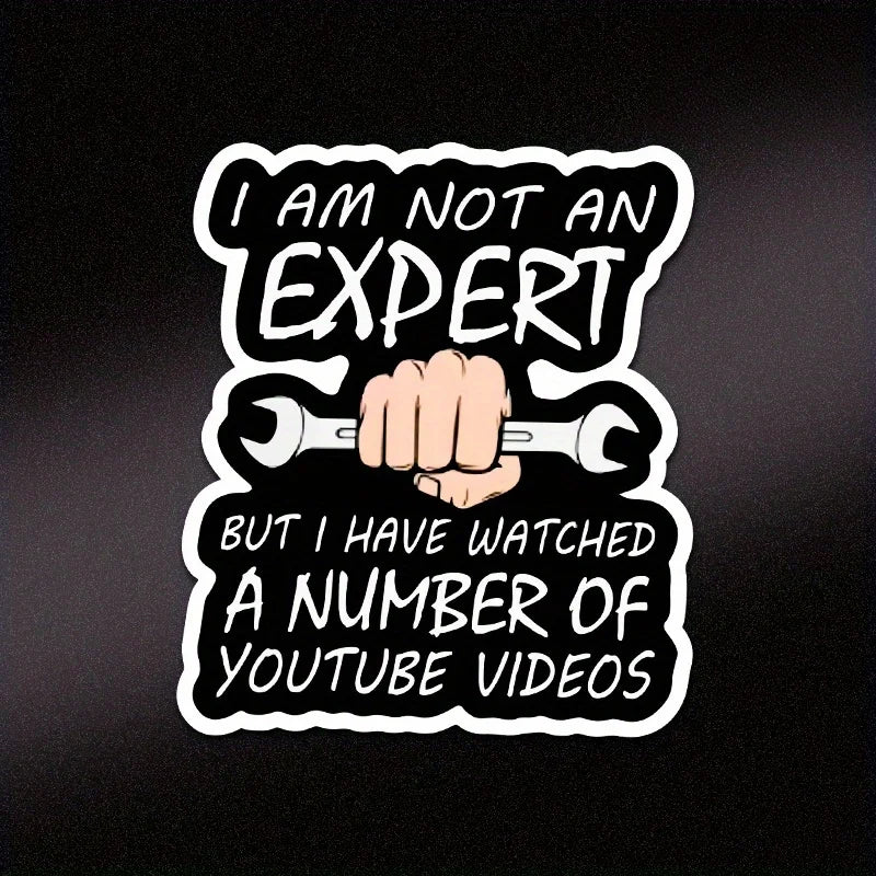 Humorous Mechanic Vinyl Decal