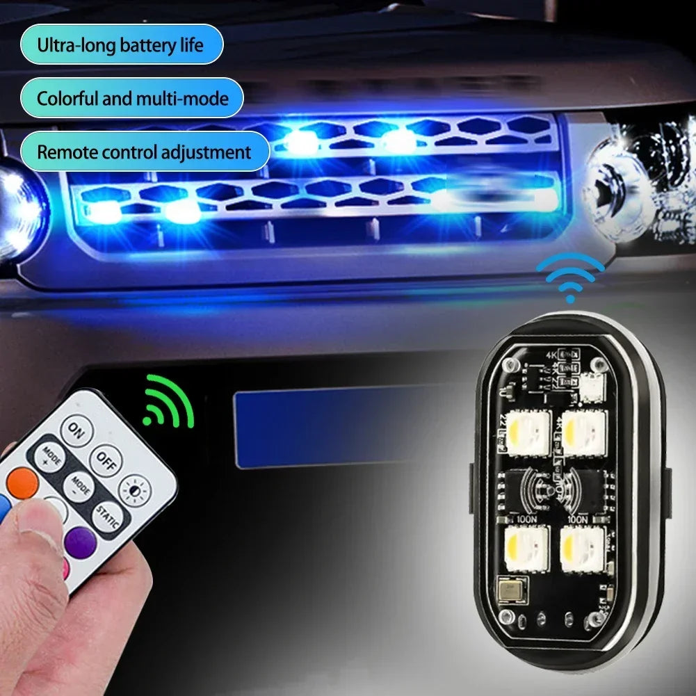 RGB LED Strobe Light with USB Charging