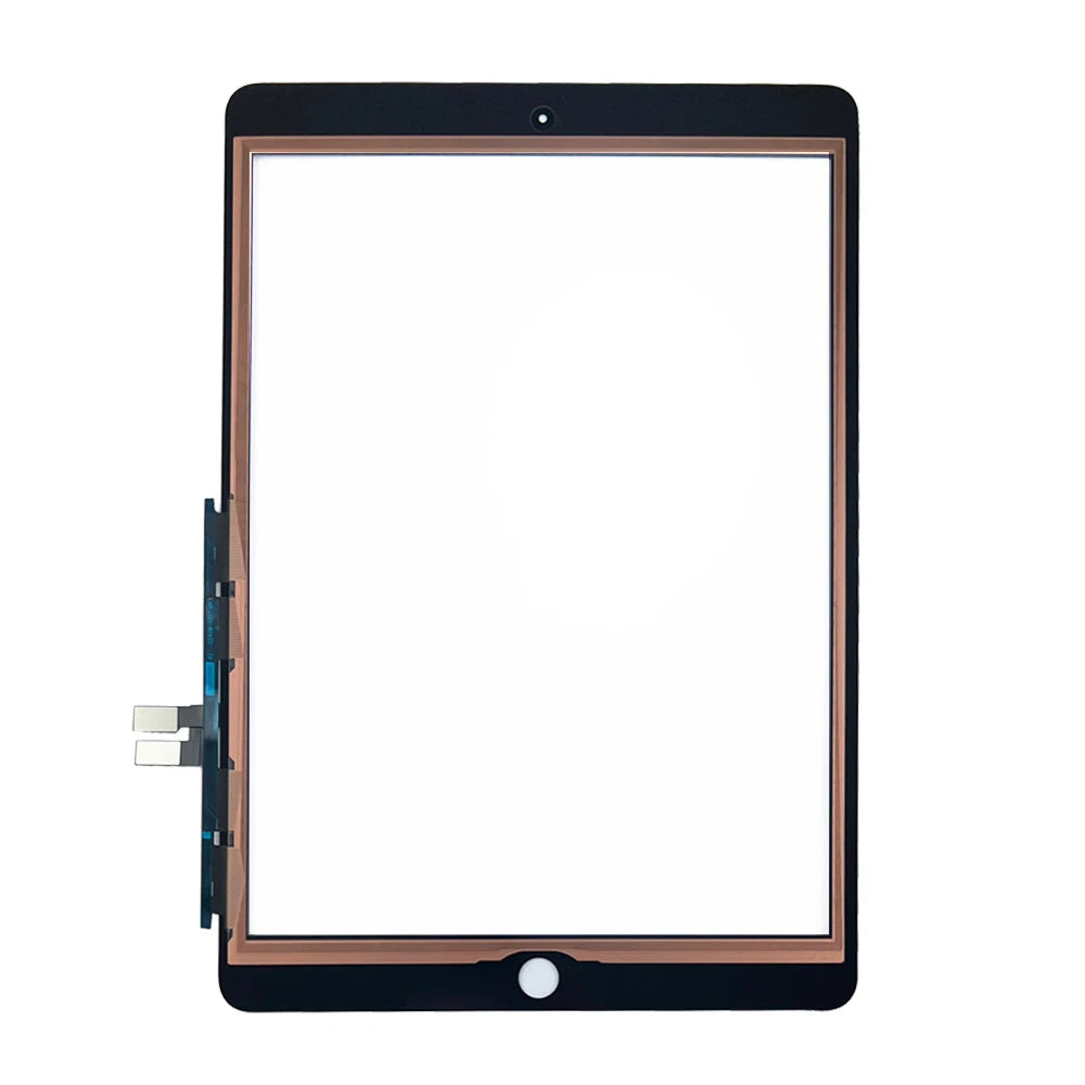 A replacement touch screen for an iPad, showing the frame and display area.