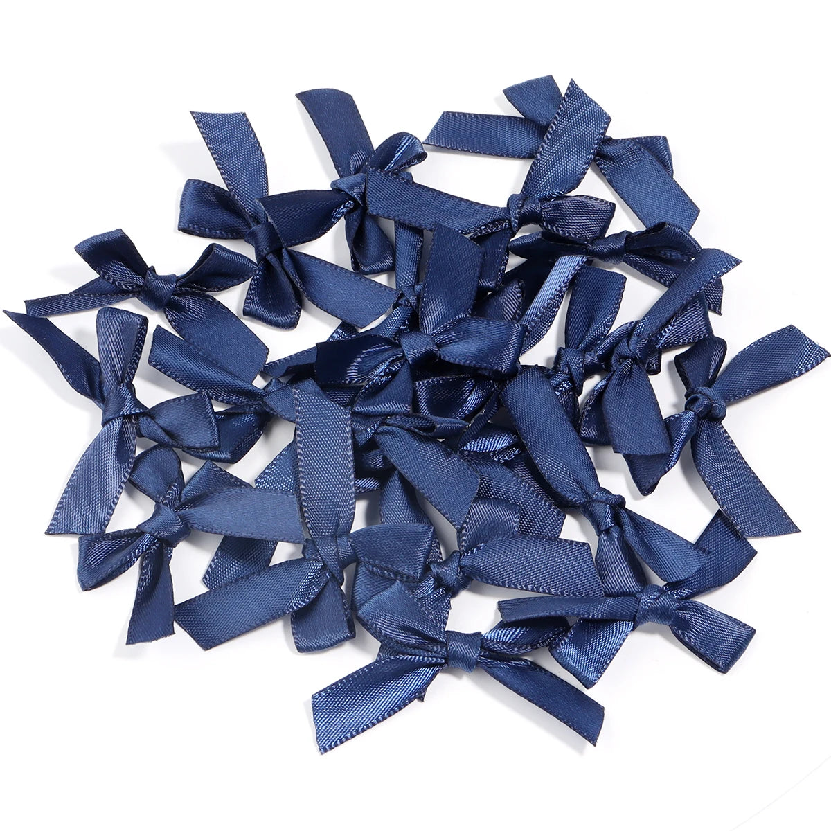 Satin Ribbon Bows for Crafts and DIY Projects (50-Pack)