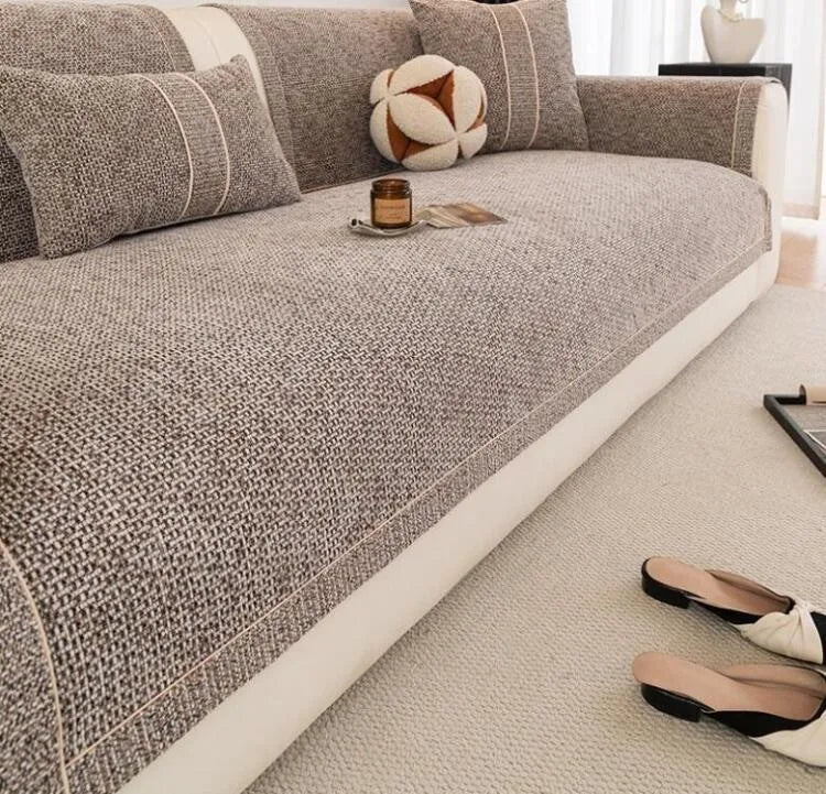 Chenille Non-Slip Sofa Cover for Pets and Everyday Comfort
