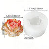 A white silicone mold shaped like a lotus flower for resin and craft projects.